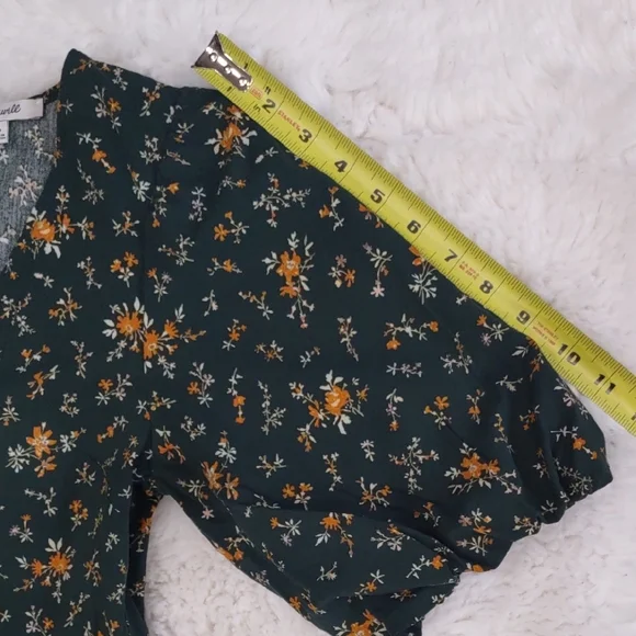 MADEWELL Floral Green Dress - Picture 10 of 16